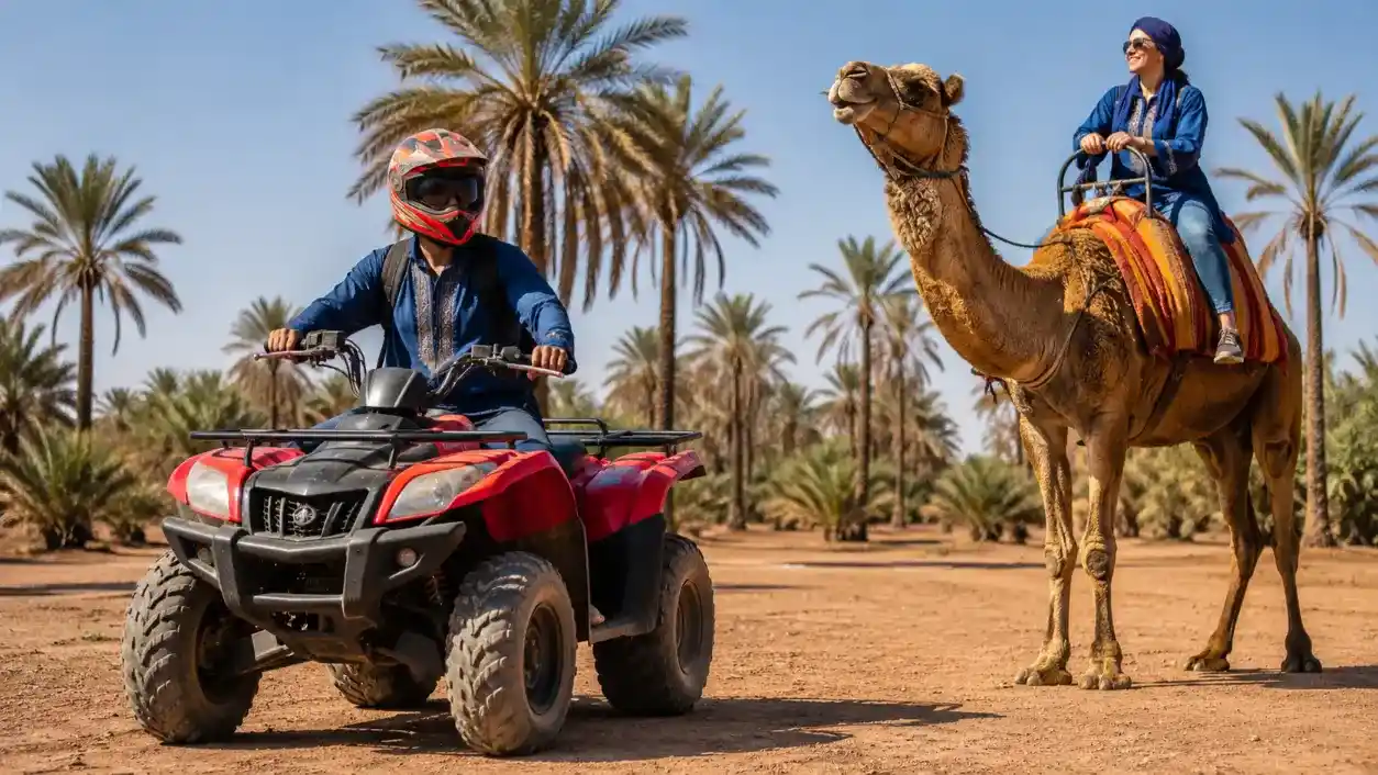 Quad Bike & Camel Ride in Marrakech Palmeraie