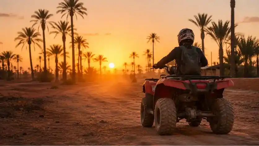 Sunset on a Quad Bike in Marrakech